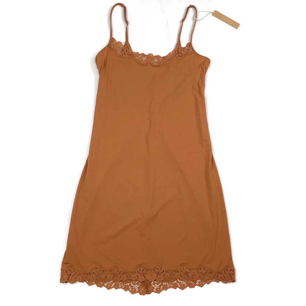 SKIMS Fits Everybody Lace Bodycon Slip Mini Dress Large NEW!